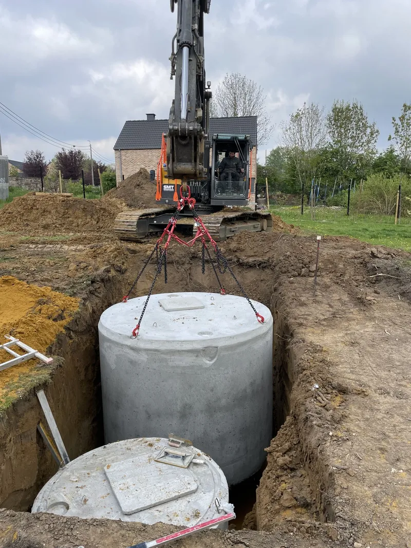 Chantier drainage & étanchéité par JardinAgri