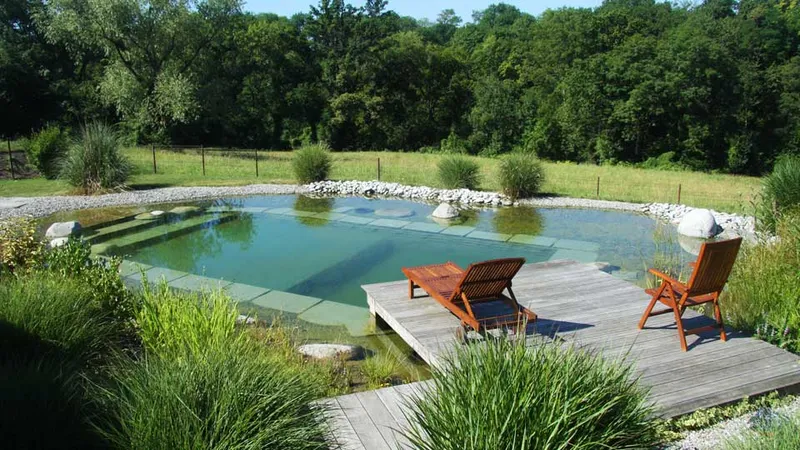 Chantier piscine & bassin naturel par JardinAgri